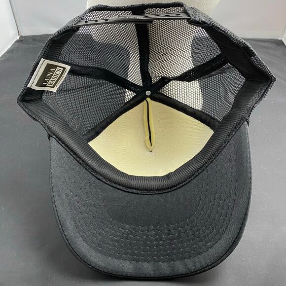 American Legion Riders Trucker Hat Rolling Hills Romp 2002 Cap Black Yellow - Picture 5 of 6